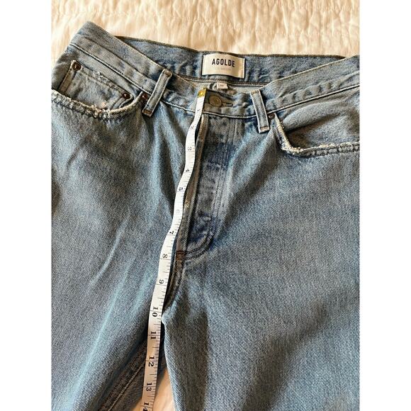 Agolde Women’s Jeans Size 26, High Rise, Bootcut‎ Light Wash Lightly Distressed - Picture 12 of 12